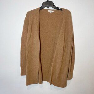 Madewell Womens Kent Cardigan Merino Wool Sweater Brown S Open Pockets J4814